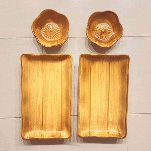 New sushi plates set and dipping cups